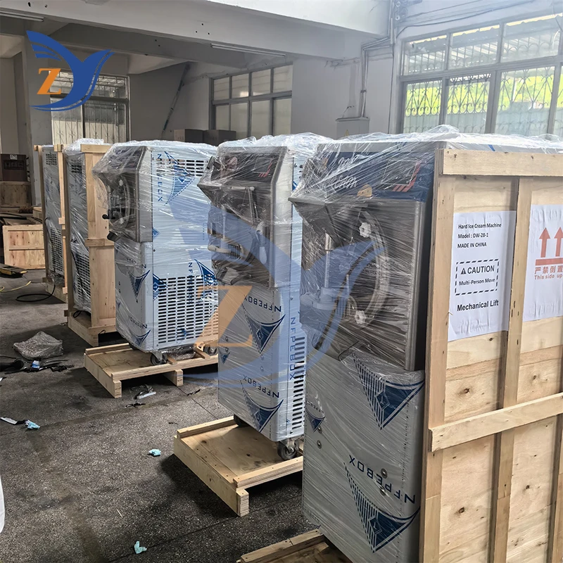 Hard Ice Cream Maker Machine ZY-38-1 Commercial Production Equipment Milk Tea Shop Automatic Bean Ball 60L/H Stall Buffet 6