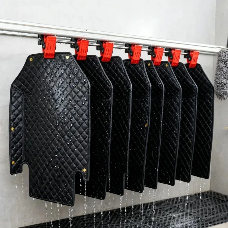 4Pcs Brush Hooks Auto Fasteners Cleaning Floor Pad Clips Carpet Wash Clamps Yoga Mats Fixed Tools Stand Holder Car Accessories