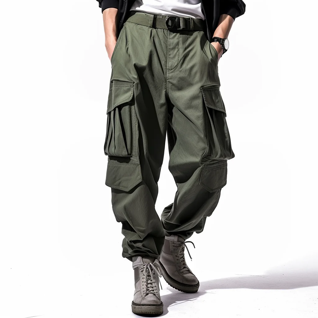 

Мужские Винтажные прямые плиссированные комбинезоны, мешковатые брюки-карго с несколькими карманами