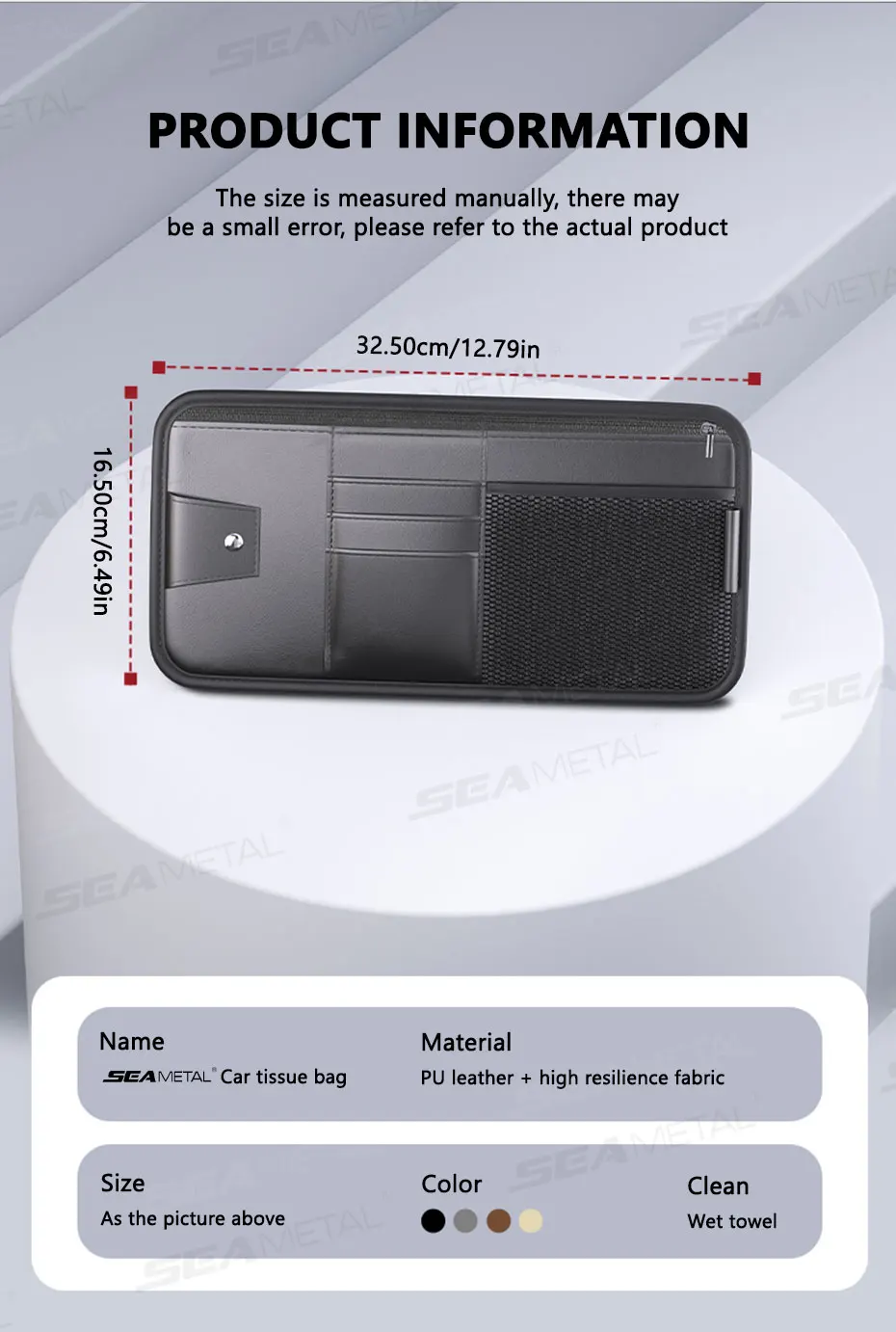 Car Sun Visor Organizer Pouch