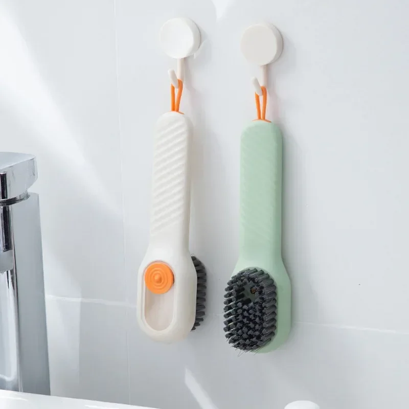 Cleaning Brush Soft Bristled Liquid Shoe Brush Long Handle Clothes Shoe Clothing Board Brush Household Cleaning Tool