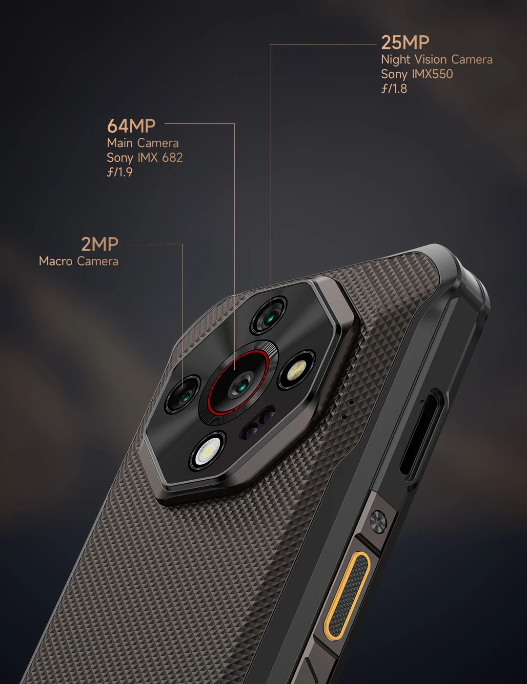Ulefone Armor X16 Pro 5G Rugged Phone 10360mAh Battery 16GB RAM 256GB ROM 120Hz 6.56”NFC Android Smartphone with Google Gemini