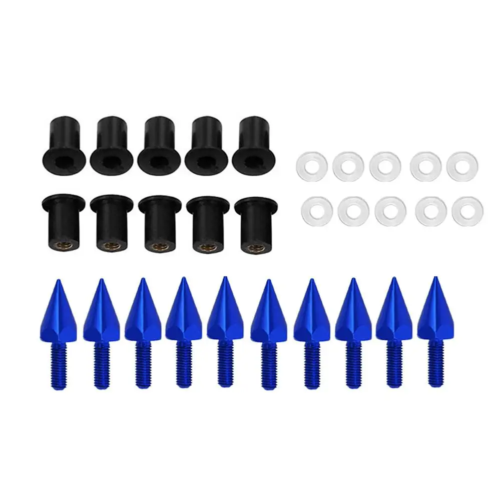 Windshield Wind Screen Spike for M5 Screws Nuts Motorcycle Modification Accessories