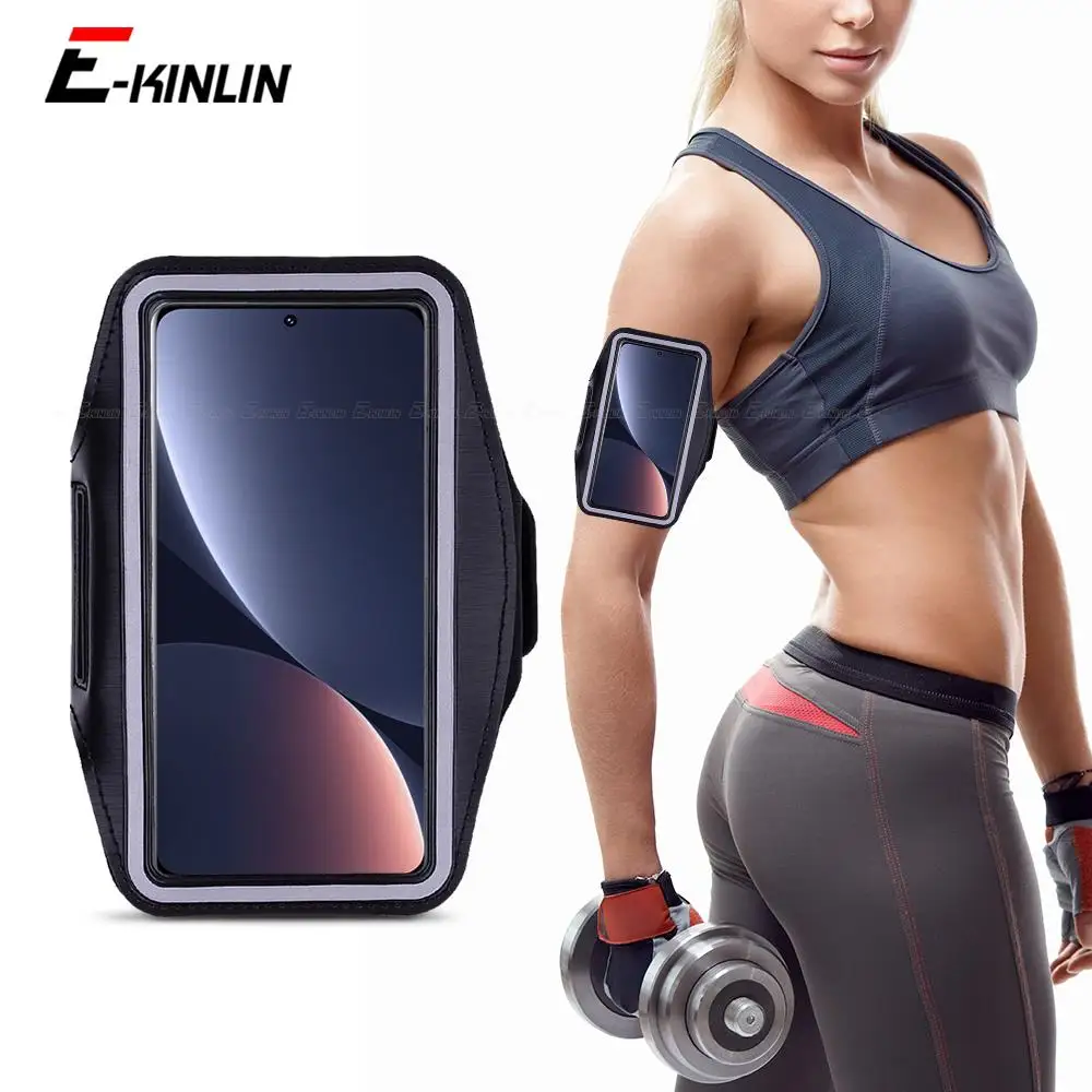 Running Gym Sports Workout Arm Band Case Per Xiaomi Mi 14 13 13T 12S 12 12X 12T Pro Lite Ultra Phone Holder Bag Cover