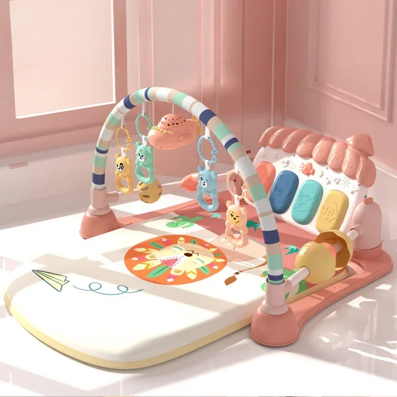  피트니스 피아노 매트 귀여운  실내 활동 크롤링 뮤지컬 교육 체육관    선물을위한 부드러운 Playmat