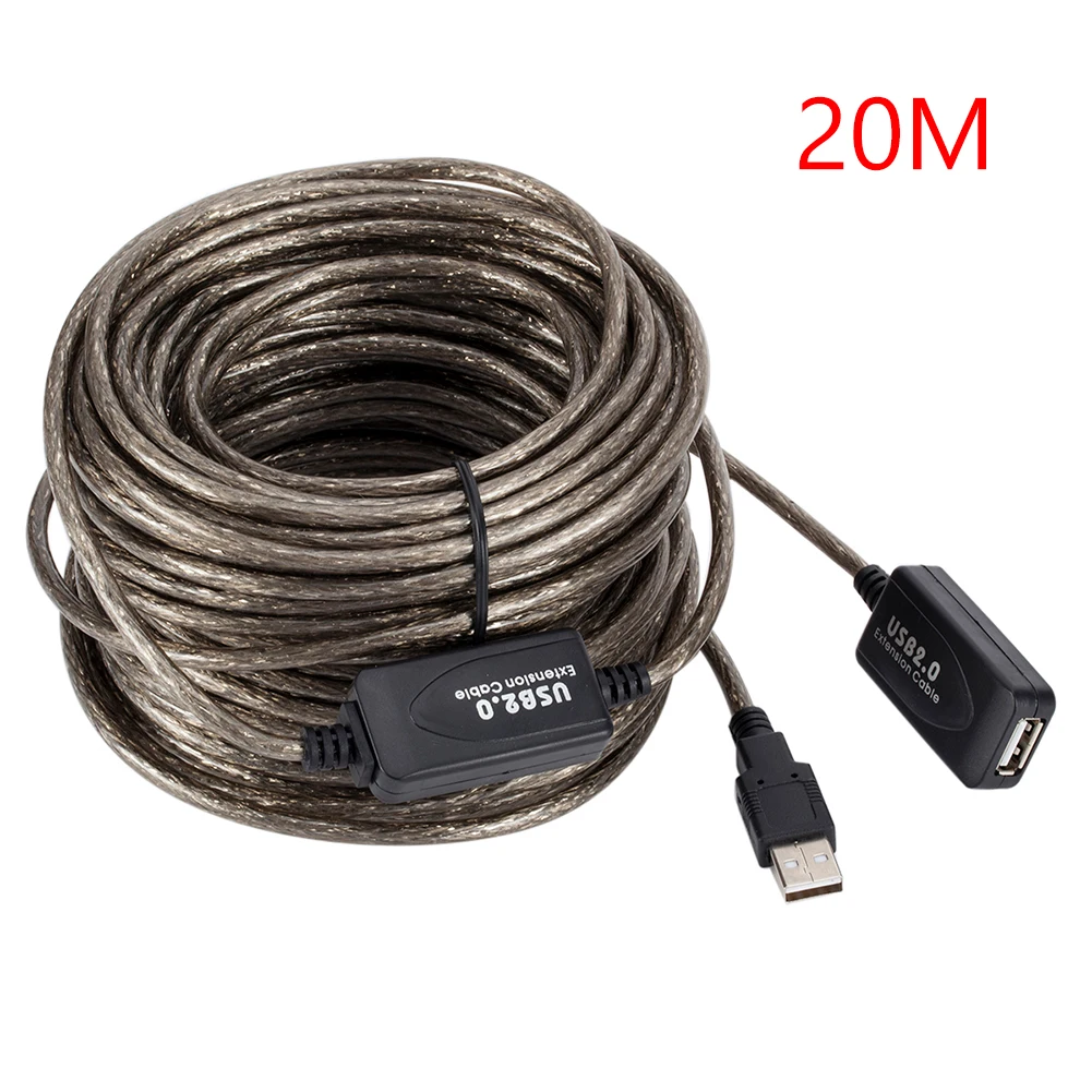 USB 2.0 Active Repeater Extension Cable - A Male to Female Connection