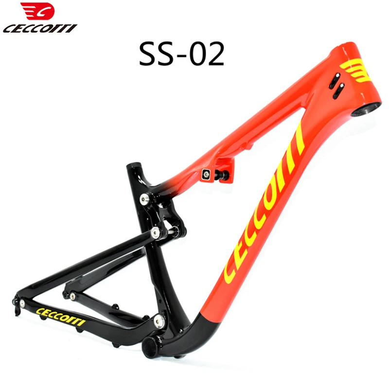 Carbon Bicycle Frameset 27er Suspension Mtb Frame 17in Full Carbon