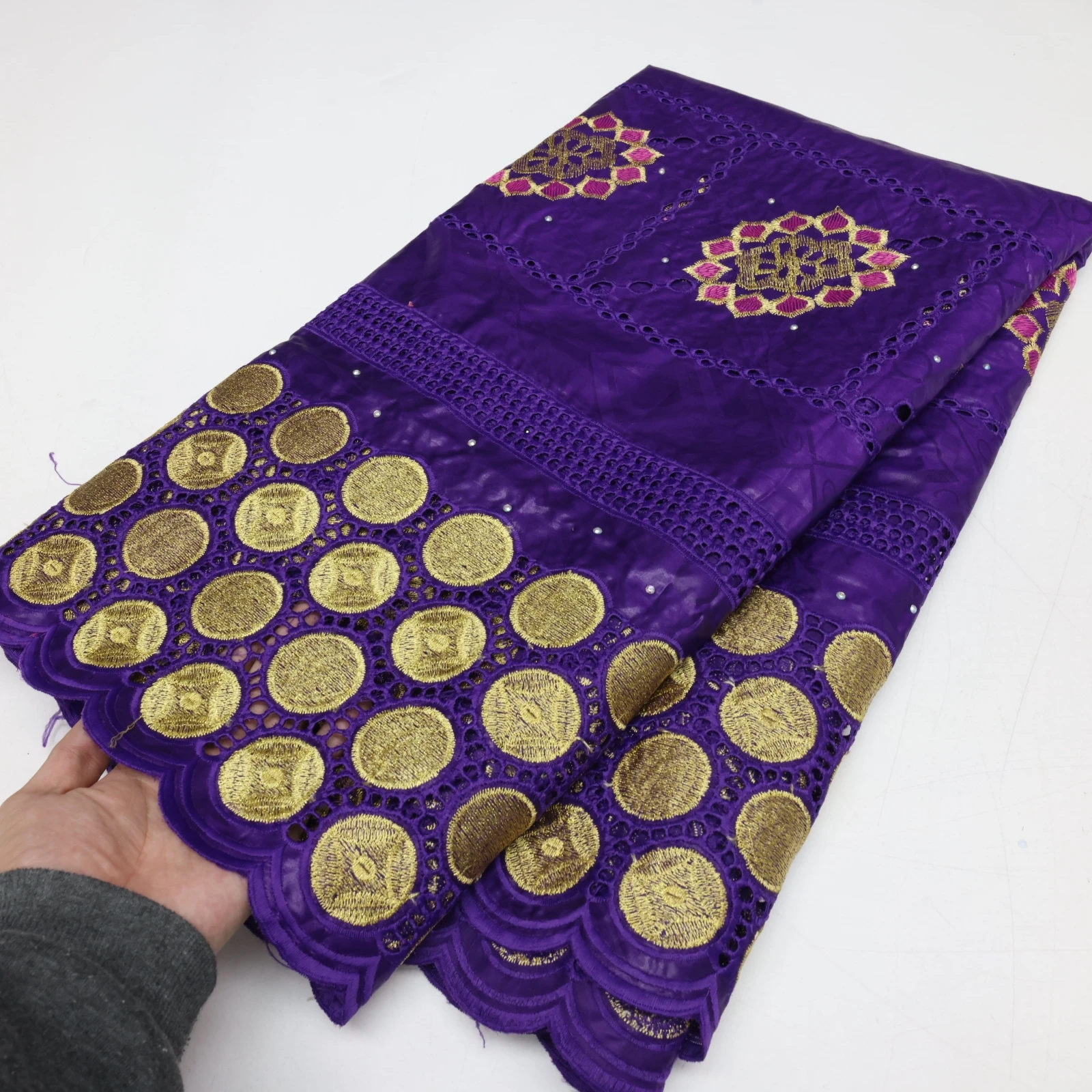 

NI.AI African Guipure Cord Lace 2023 High Quality Dry Lace Nigerian Embroidery Swiss Voile Lace Fabrics for Wedding Dress DIY