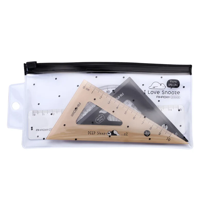 4 pcs Rulers Set Multi-function Professional Compass Ruler Drawing Tools School Supplies Students Stationery