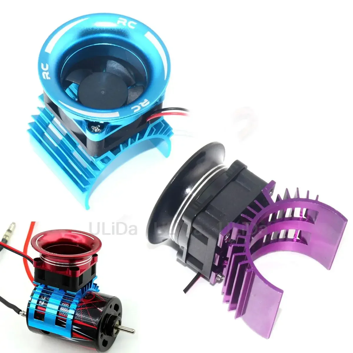 Keenso Disipador De Calor Con Ventilador Para Motor 540/545/550 – Compatible Con Coches RC 1/10
