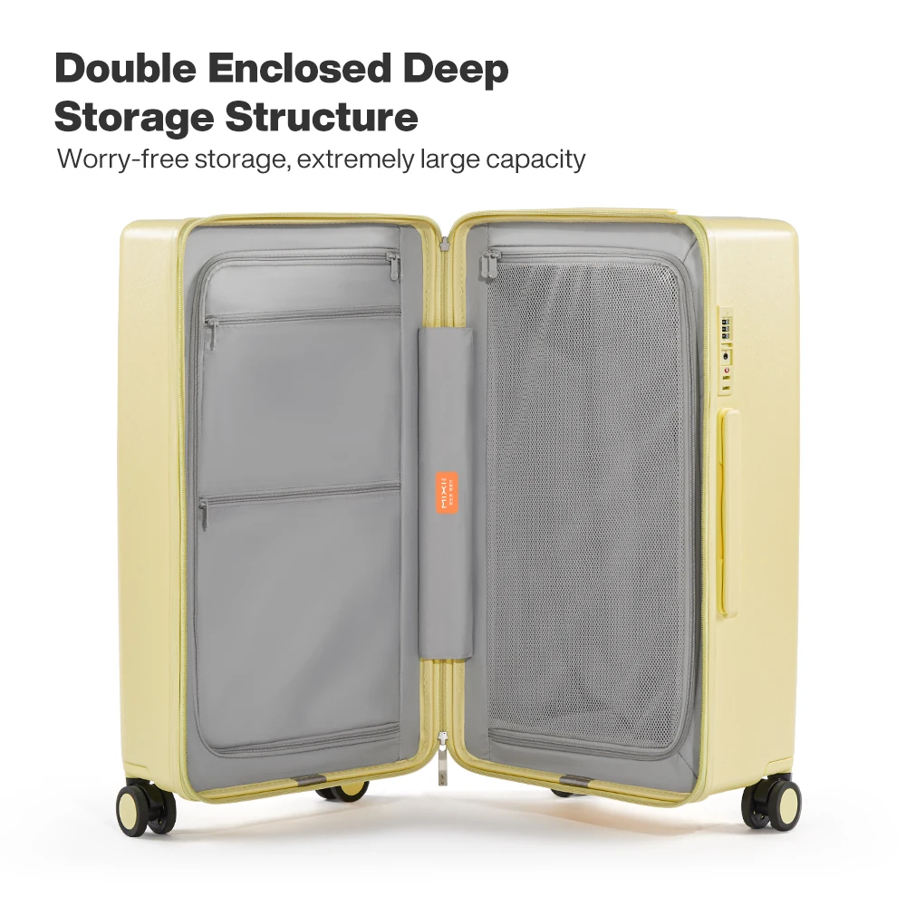 حقيبة سفر فاخرة Mixi Trunk متوسطة الحجم بهيكل صلب...