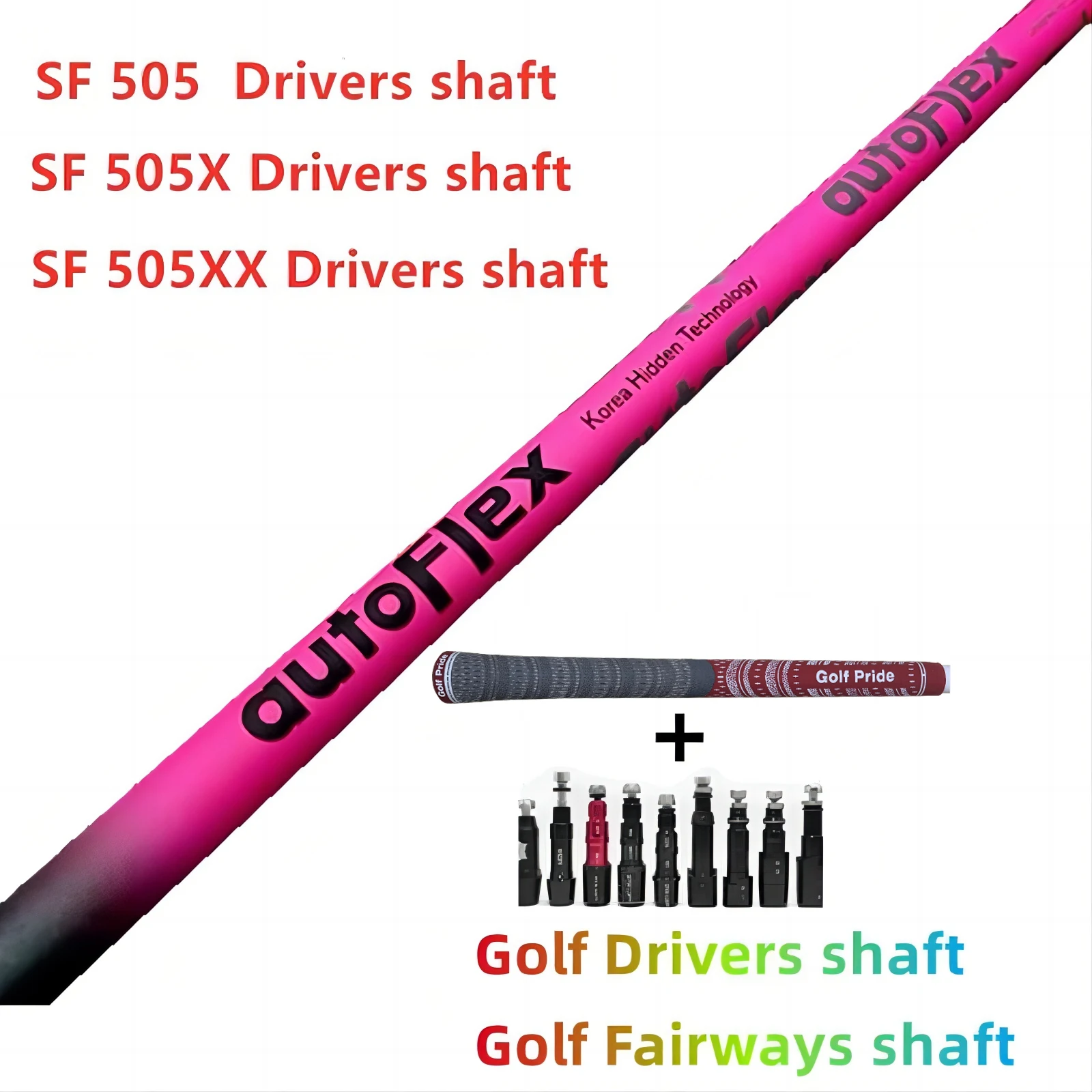 

Autoflex Pink Golf Shafts, Golf Driver Club Shafts, Flex Graphite Shaft, Free Assembly Sleeve and Grip, SF405, SF505xx, SF505