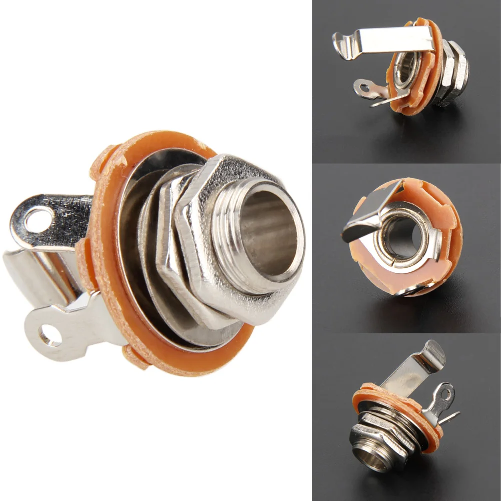 1/4 Inch Mono Input Jack 2 Conductor Guitar Pickup Output Jack Noise