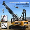 HUINA 572 1:14 RC Truck Crane 15 Channels Metal Alloy Tractor Engineering Car 2.4GHz Remote Controlled RC Crane Toys for Boys 2