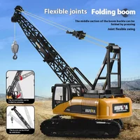HUINA 572 1:14 RC Truck Crane 15 Channels Metal Alloy Tractor Engineering Car 2.4GHz Remote Controlled RC Crane Toys for Boys 2