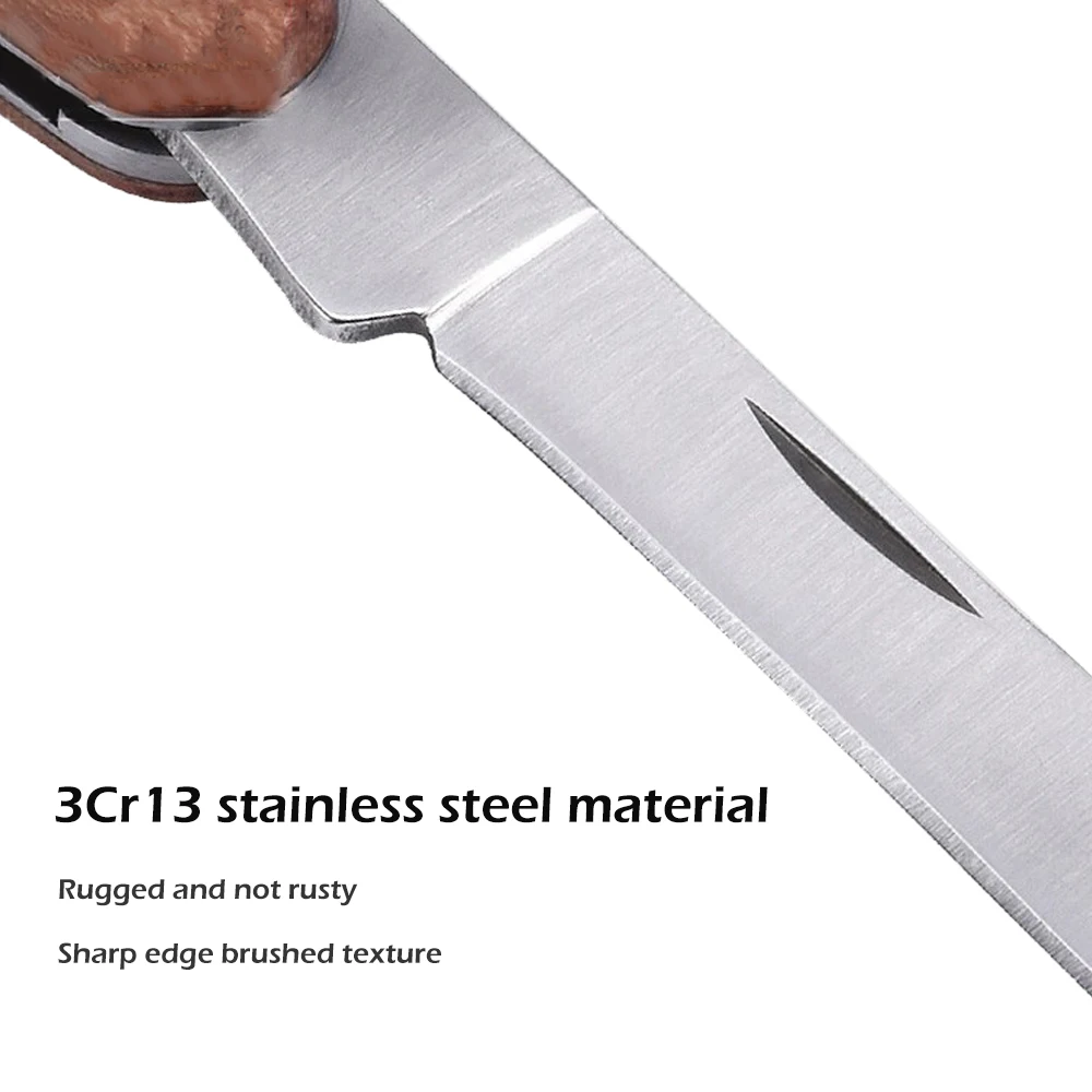grafting knifeGrafting Knife Foldable Grafting Pruning Knife Professional Garden Grafting Cutter  Stainless Steel Wooden Handle
