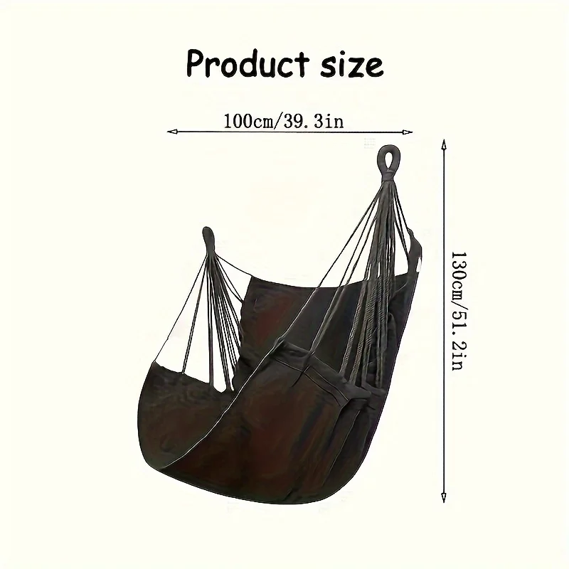 1PC Fashionable Outdoor Hanging Chair, Hammock, Swing, Indoor Lying Bed, Lazy Chair, Washable, Portable, and Storable