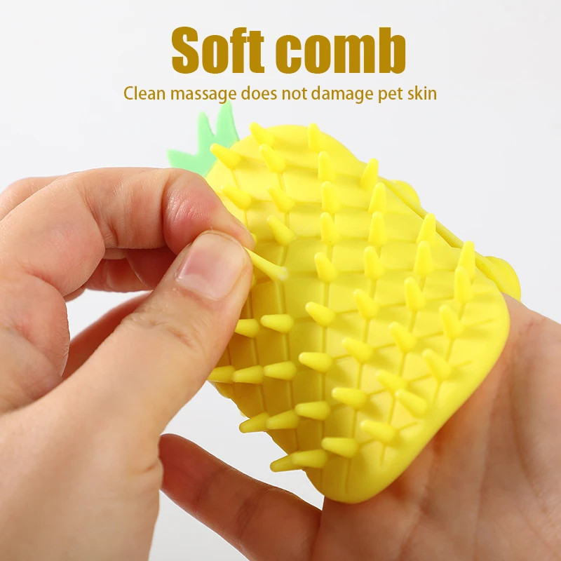 Soft Hard Cat Grooming Tool Pet Cat Hair Removal Massage Comb Kitten Grooming Self Cleaning Wall Corner Scratcher Combs