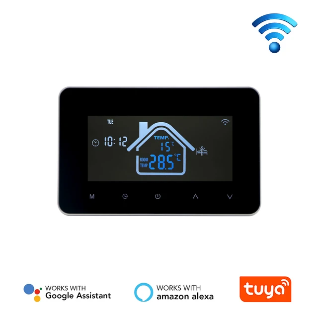 Tuya Smart WIFI Warm Underfloor Heating Thermostat with Alexa Google  Control Temperature Controller 220V