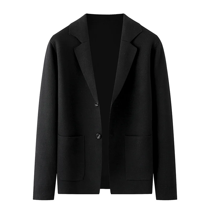 New Arrival Suepr Large Autumn Men's Fashion Casual Suit Collar Knitted Jacket Cardigan Sweater Plus Size L-3XL4XL5XL6XL7XL8XL 5