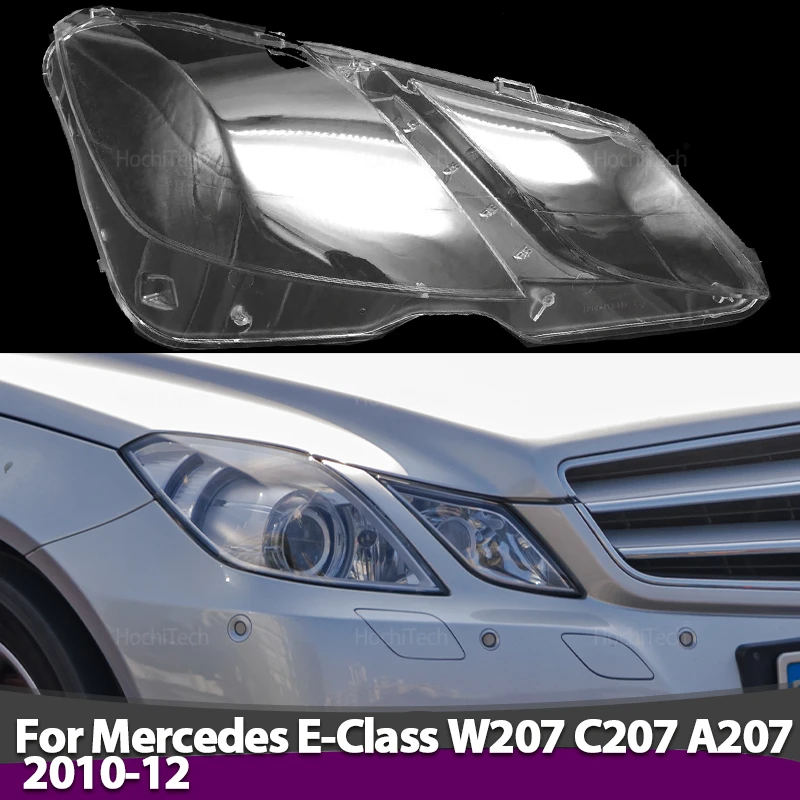 Front Headlight Lens Cover for Mercedes-Benz E-Class W207 C207 A207 2010-2012 Clear Car Headlamp Cover Lampshade Lamp Hood Shell