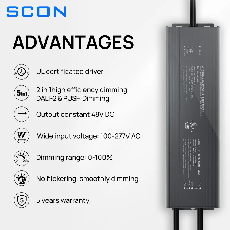 SCON 48V DC DALI/PUSH Dimmable Magnetic Track Lights Grille Flood Lamp Embedded LED Spotlight Rail Lighting Without Main Light 3