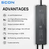 SCON 48V DC DALI/PUSH Dimmable Magnetic Track Lights Grille Flood Lamp Embedded LED Spotlight Rail Lighting Without Main Light 3