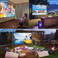 16:9 Metal Anti Light Curtain 100 120 133 150 Inches Home Outdoor Office Portable 3D HD Projection Screen for Espon BenQ TD96 - Image 4