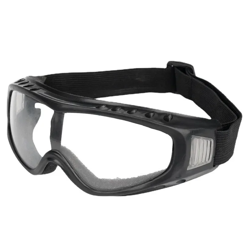Protective Glasses Double-layer Outdoor Windshield Labor Protection Glasses PC Lens Protective Head-mounted Adult Men's Women's Ski Glasses