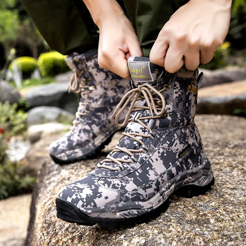 Botas De Camuflaje Tu00e1cticas Militar Para Hombre, Zapatos De