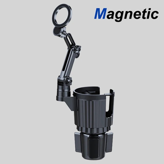 Universal 2-in-1 Car Cup Phone Holder with Adjustable Long Arm and 360° Rotation