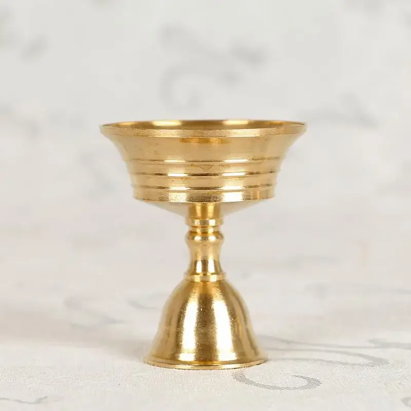 Candle Holders 1PC Copper Butter Long Lamp Candlestick Put Candle Cup Home Decor