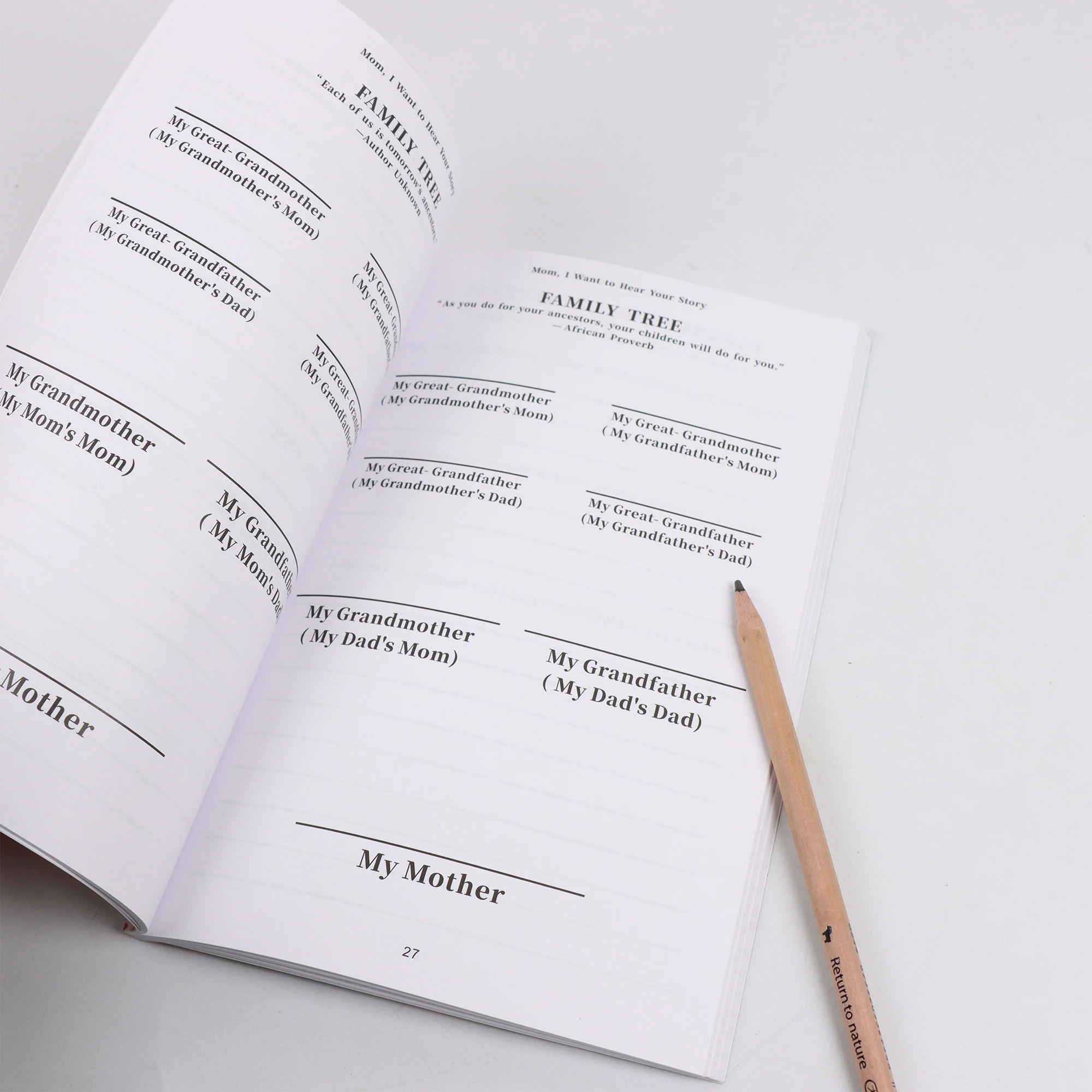 Dad/Mom I Want To Hear Your Story Journal A Father's Guided Journal Multipurpose Book Portable Notebook School Parents