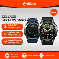 New Zeblaze Stratos 3 PRO GPS Smart Watch 1.43” HD AMOLED Display Built-in GPS Bluetooth Phone Calls Sports Smartwatch for Men 1