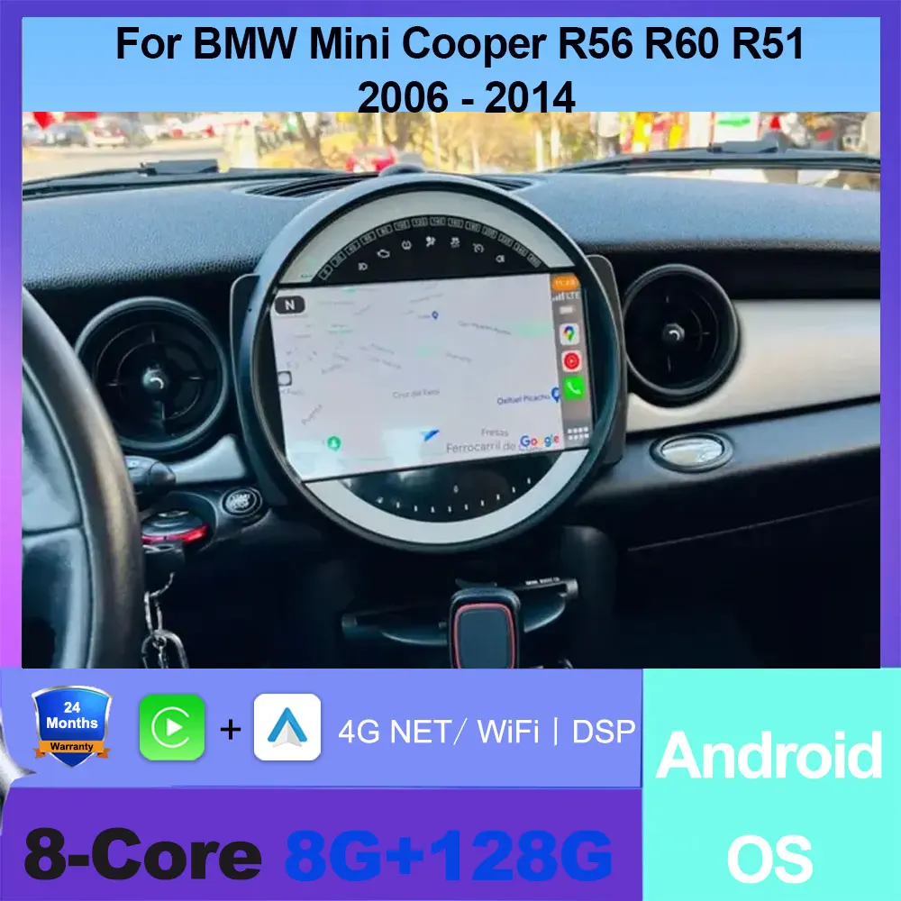 Bmw Mini R60 Android Android Auto Wireless Carplay For BMW Mini Cooper R56 R60 R51 2006 ...