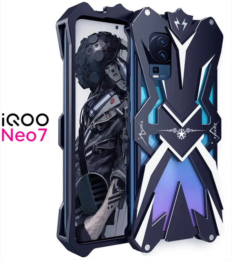 

New Metal Steel Machinery Thor Heavy Duty Armor Aluminum Mobile Phone For Vivo Iqoo Neo7 Neo 7 CASE Cover