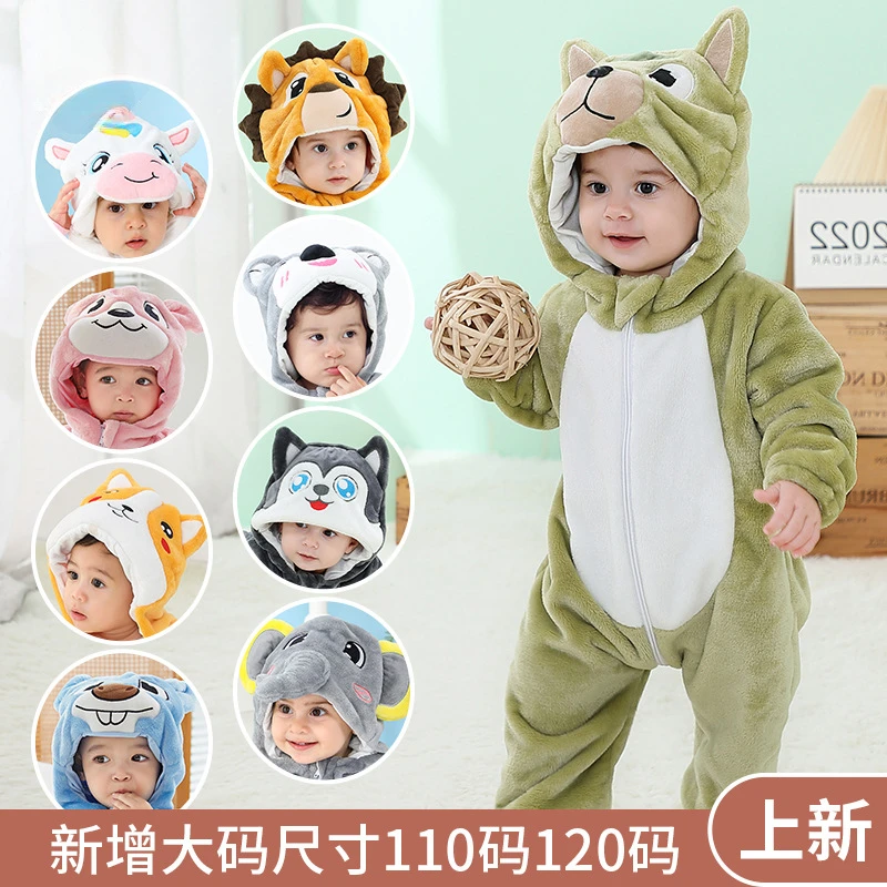 

Winter Clothes for Babies Baby Pajamas One Piece Hooded Jumpsuits for Girls Baby Boys Pijamas Unicorn Girls Sleepwear