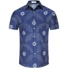 KYKU Men's Casual Button-Down Shirts Hawaiian Shirt Short Sleeve Beach Clothes with Pockets 1