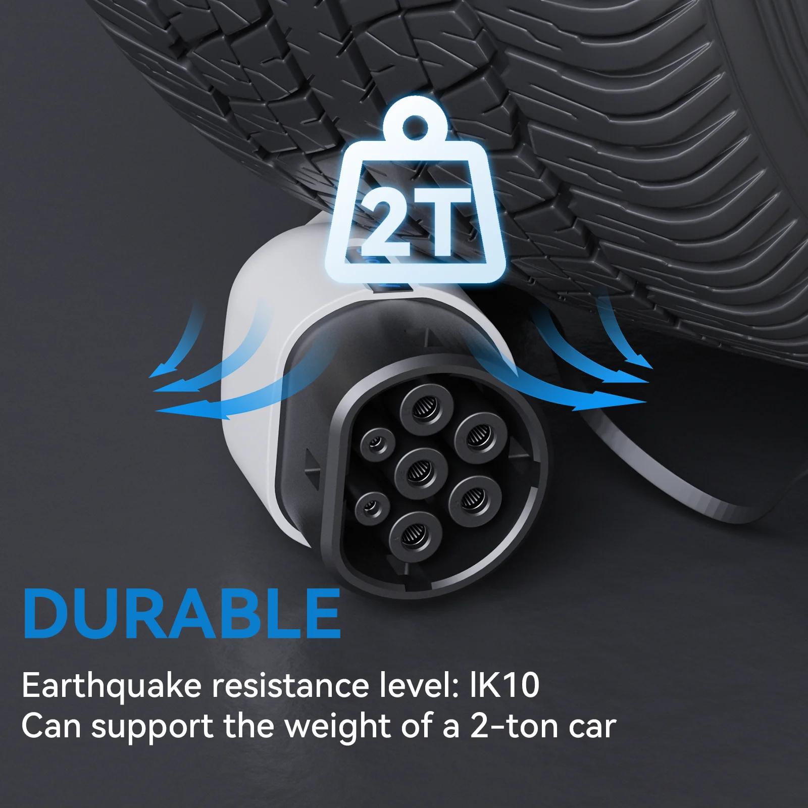 Khons-ポータブル電気自動車充電器、タイプ2、ev充電器、3相