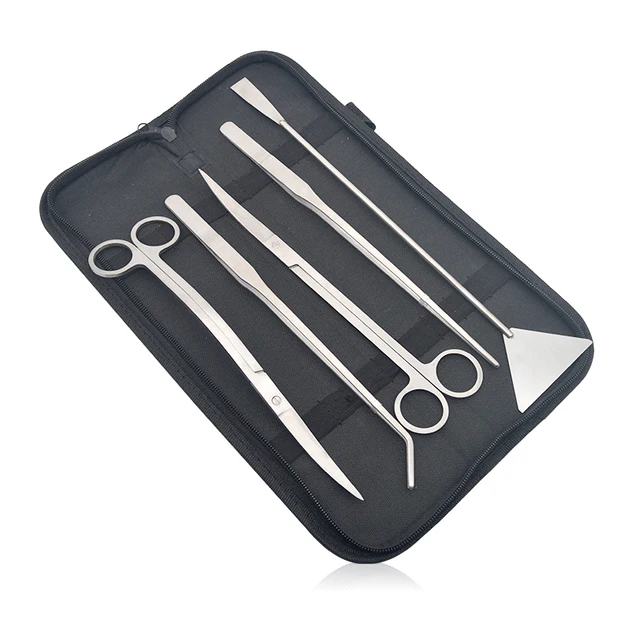 Aquarium Tools Set Scissors Tweezers Aquatic Plant Grass Trimming Stainless Fish Tank Cleaning Tools Aquarium Accessories 5