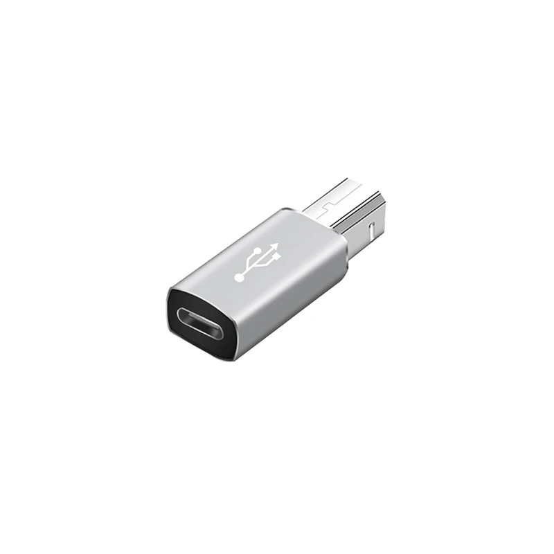 Versatile USB C to USB B 2.0 Adapter for Data Transfer - Male to Female Type C to B Connector
