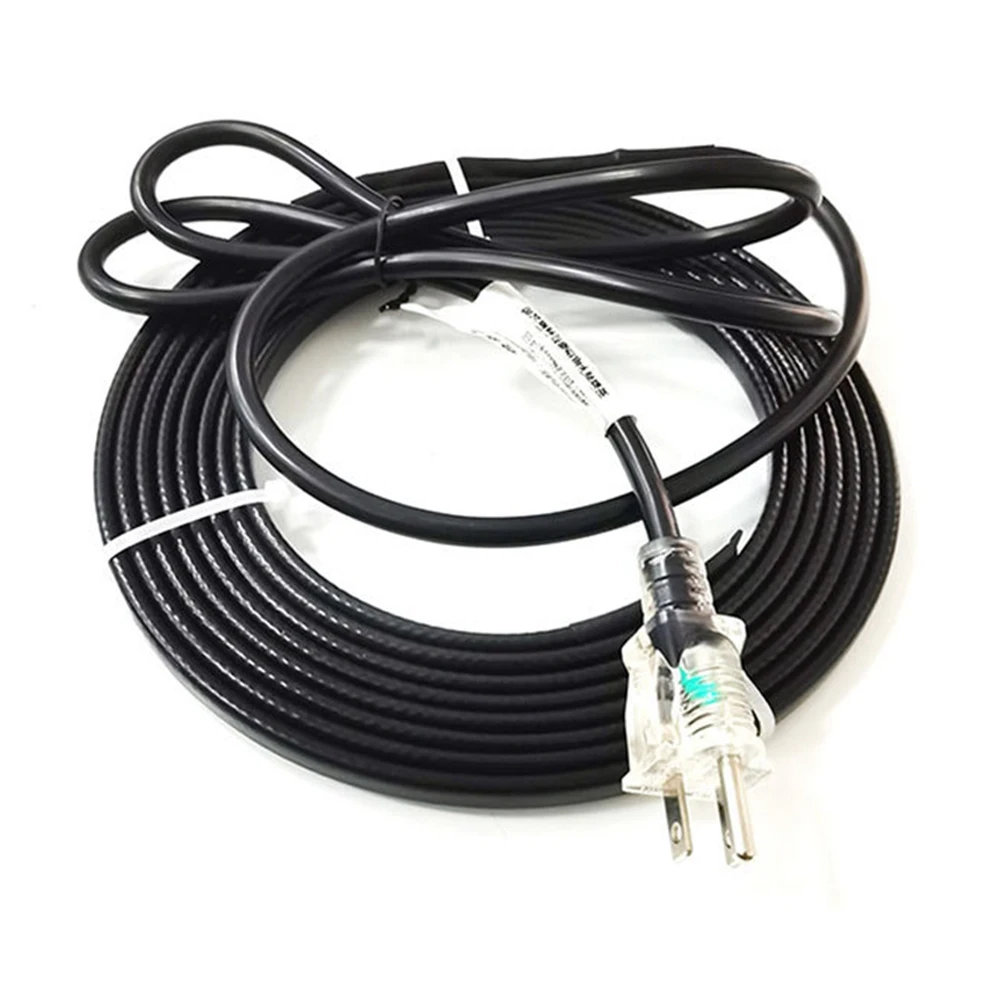 Pipe Heating Cable, 12-Feet 25W Heat Tape for Pipes with Built-in  Thermostat, Protects Pipe From Freezing, 120V US Plug