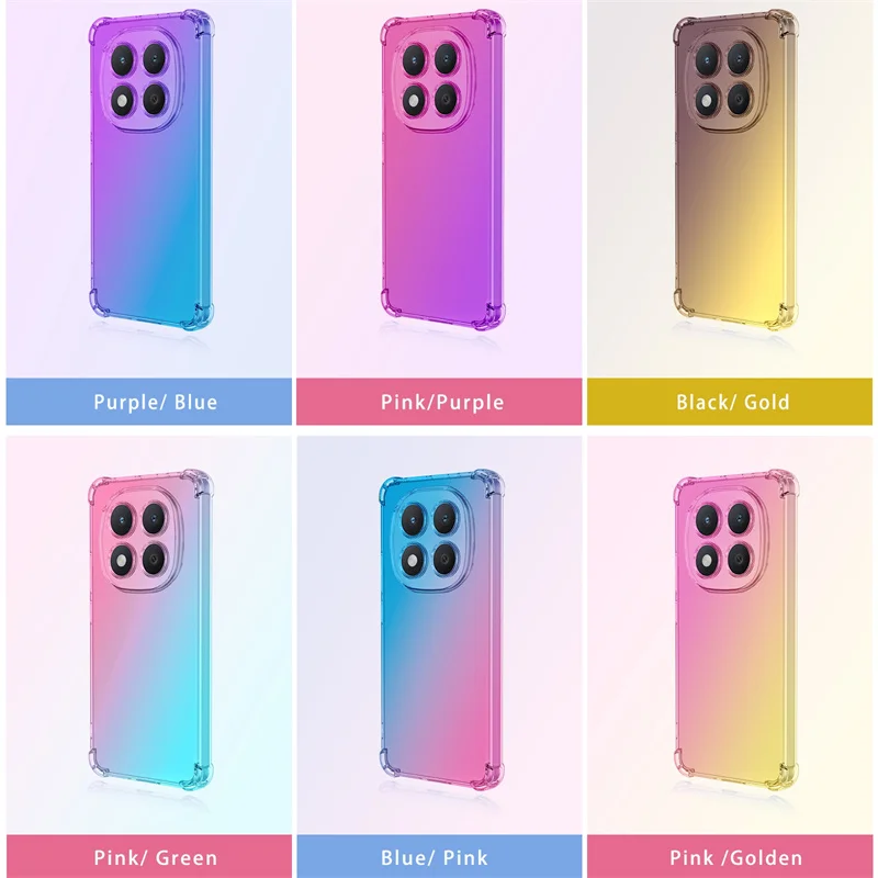 Gradient Airbag TPU Shockproof Protective Case Cover