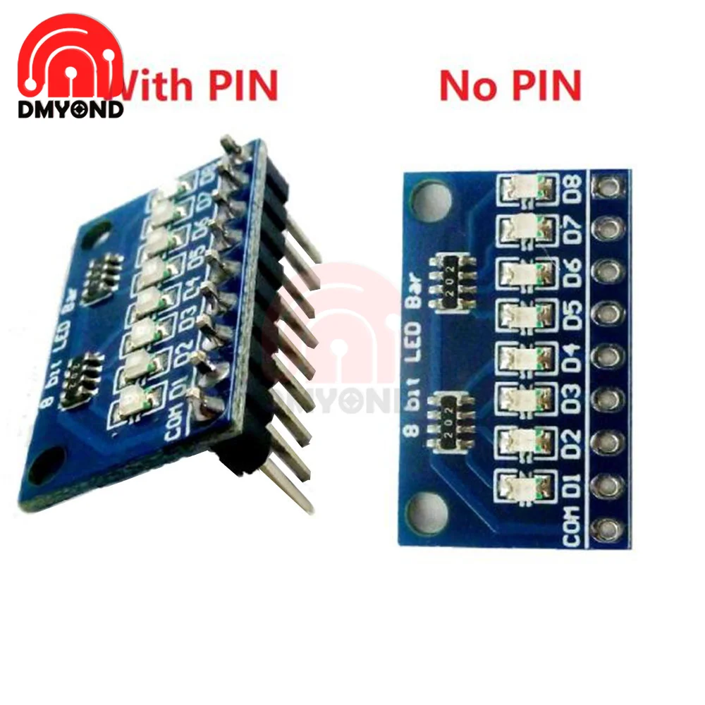 3-24v 8-Bit Blue/Red Common Anode/Cathode Led Indicator Board Starter 1Pcs For Arduino UNO Mini Nano Mega2560 DUE Breadboard