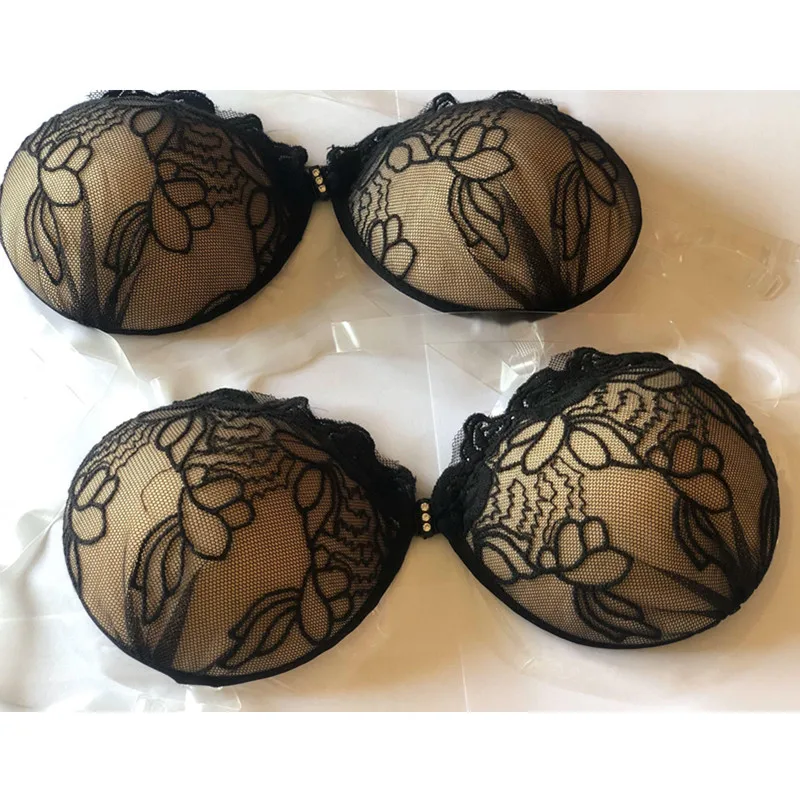 

100pcs Sexy Women Invisible Push Up Bra Self-Adhesive Silicone Bust Front Closure Sticky Bra Backless Strapless Bra