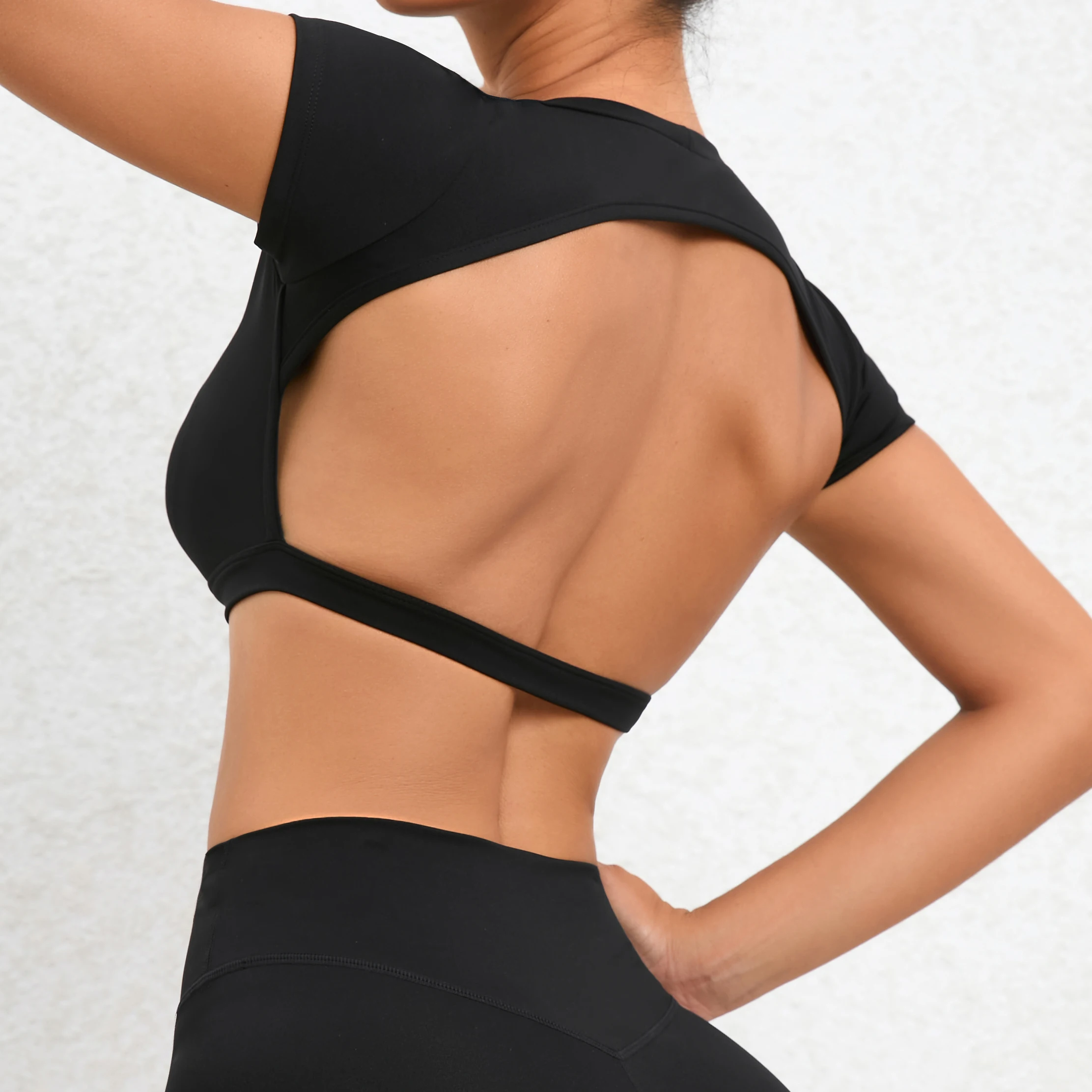 Sports Muscle Back Tee Without Padded Women Backless Sports