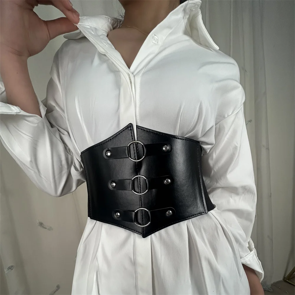 Women PU Leather Body Harness Chest Bra Cage Sexy Lingerie Strap Handmade Garter Sword Belt Bondage Crop Gothic Clothes