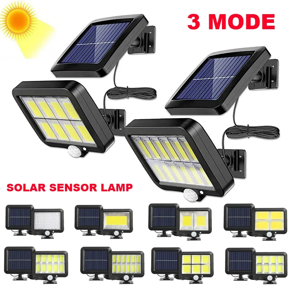 

Led Solar Lights Outdoor Waterproof With Motion Sensor Pir Cob Spotlights Wall Emergency Street Security Sunlight For Garden