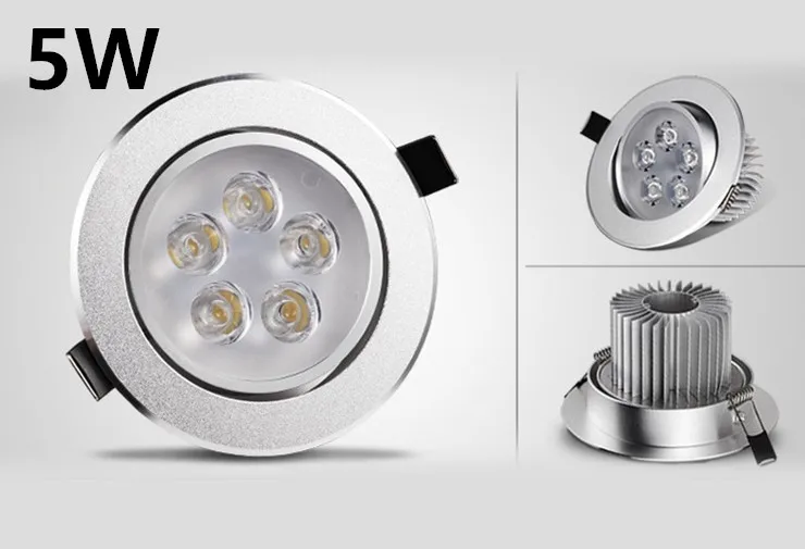3W 5W 7W Ceiling Lamp Recessed Downlight Dimmable Led Spot Bulb