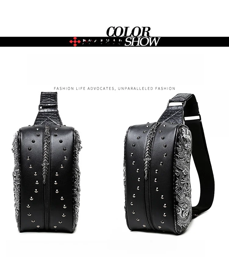 Nuovo stile monospalla diagonale incrociato con grande capacità per borsa da petto casual in PU da uomo_voghion.com